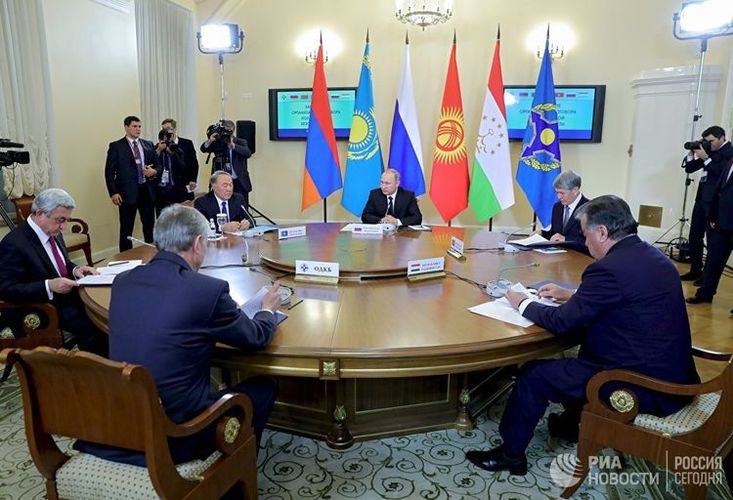 RIA Novosti. Michael Klimentiev. CSTO session. Stock photo
