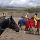 Фото Юрия Кузьминых. Участники скачек на Иссык-Куле