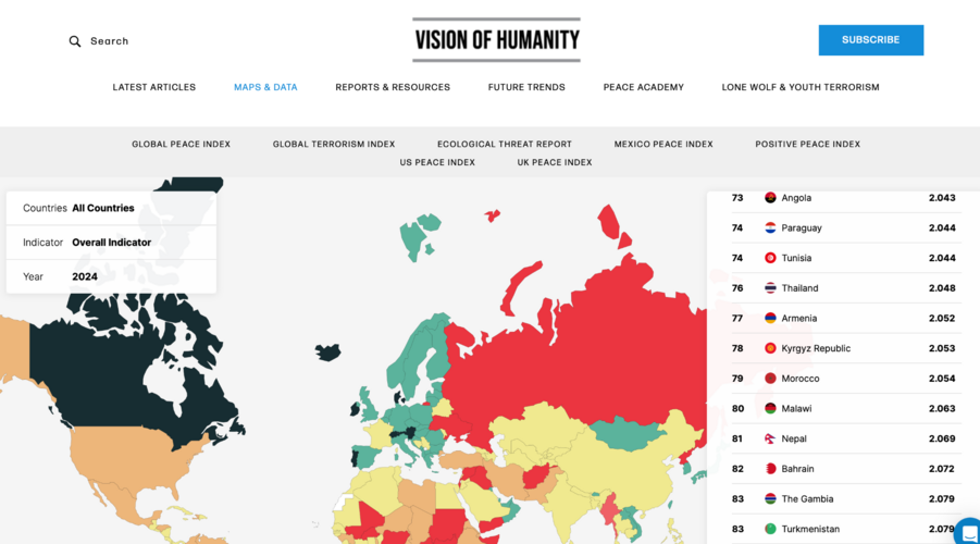 с сайта Международного института экономики и мира
