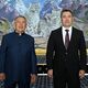 Фото пресс-службы президента. Лидер Кыргызстана и раис Татарстана посетили культурный центр «Рух-Ордо» 